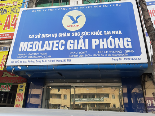 Văn Phòng Lấy Mẫu MEDLATEC Giải Phóng